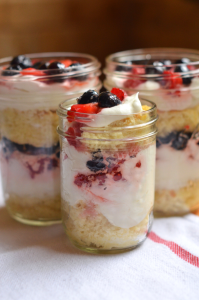 Fine and Feathered Red White and Blue Trifles